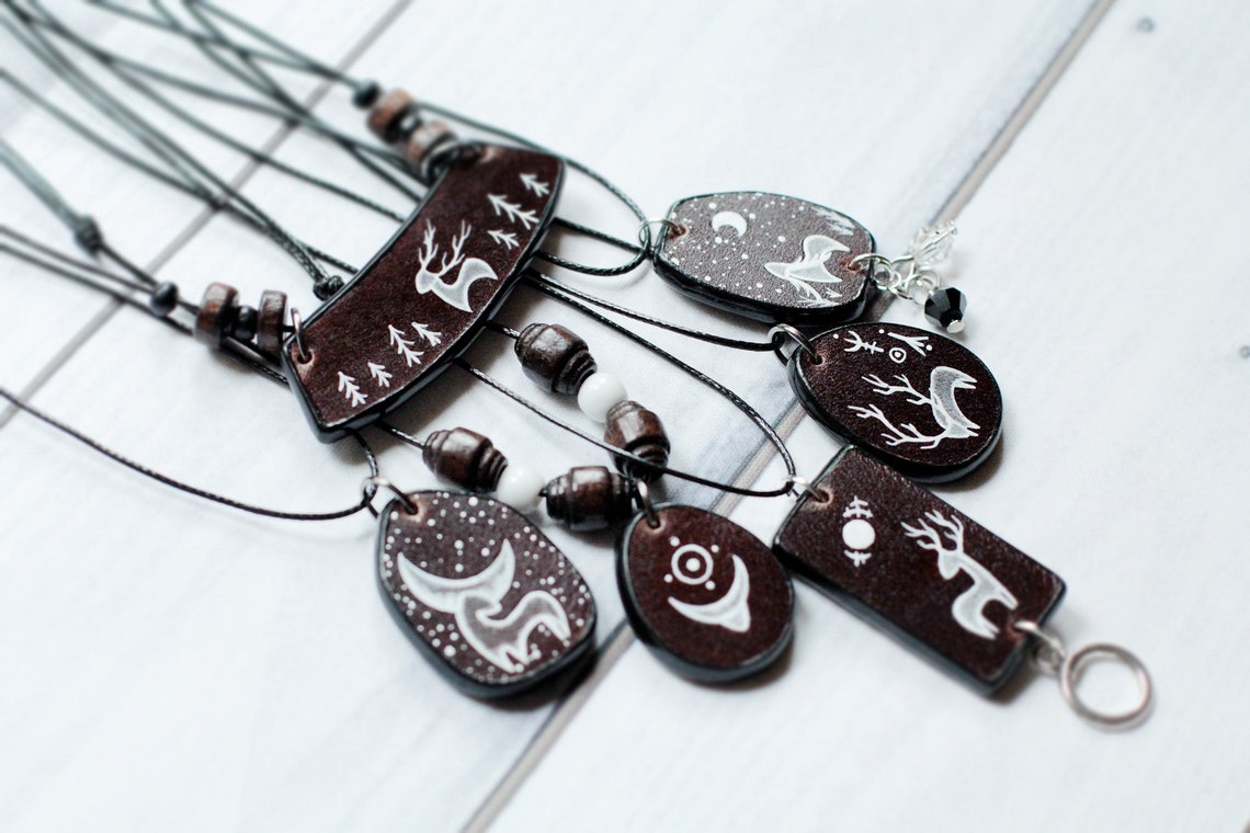 Personalized pendant Magic Forest Charm pendant Woman's Etsy