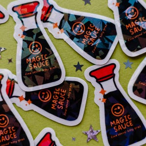 Magic Sauce Sticker | Stickers | Holographic | Soy Sauce Inspired | Guam