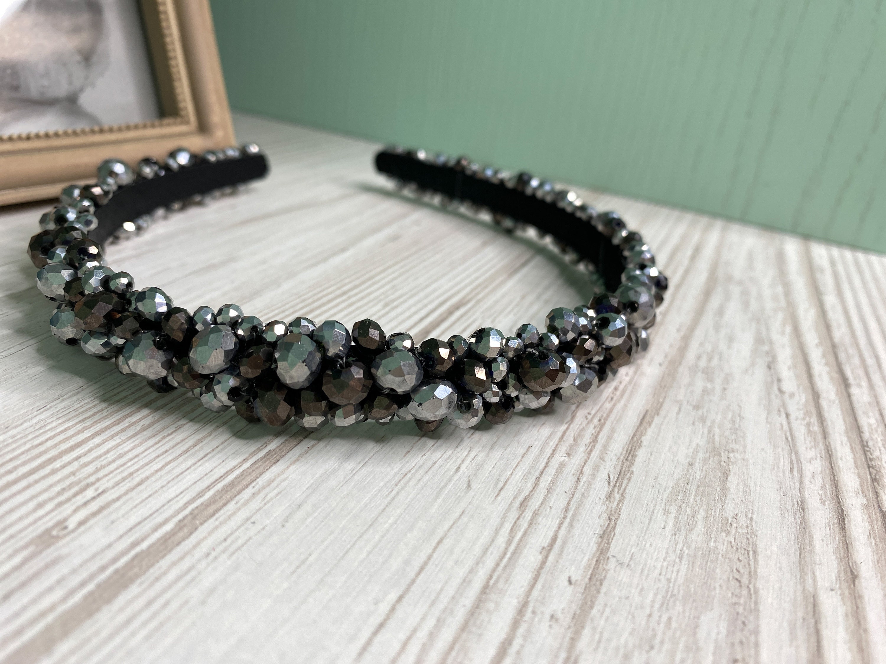 Colorful Crystal Bead Headband Ladies Luxury Hair Hoop Shiny Etsy