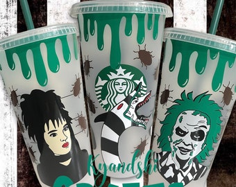 Starbucks Beetlejuice Tumbler/ beetlejuice & Lydia