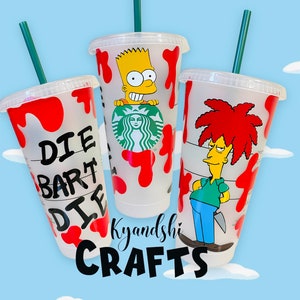 Starbucks sideshow bob tumbler/ Simpson tumbler