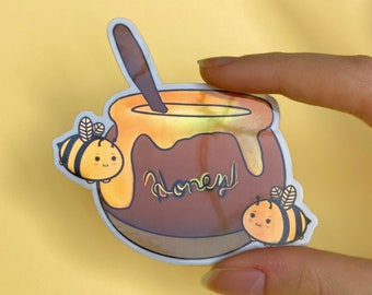 Holographic Honeybee Sticker