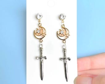 Moon Dagger Earrings