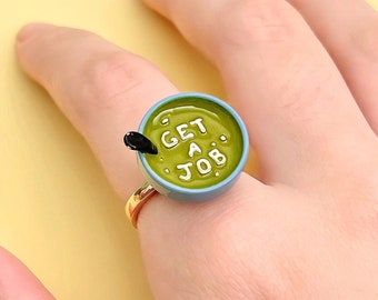 3D “Get A Job” Spongebob Fidget Ring Meme