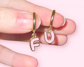 FU Hoop Earrings
