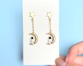 Spaceman Earrings