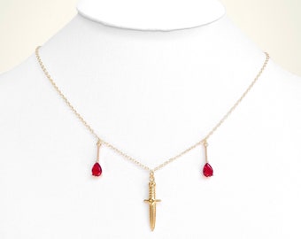 Bloody Knife Necklace