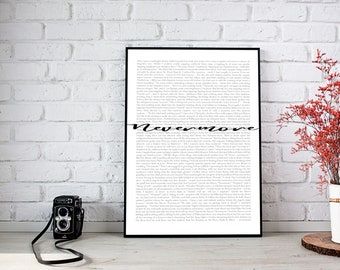 Printable "The Raven by Edgar Allan Poe" poem poster | Digital Download print