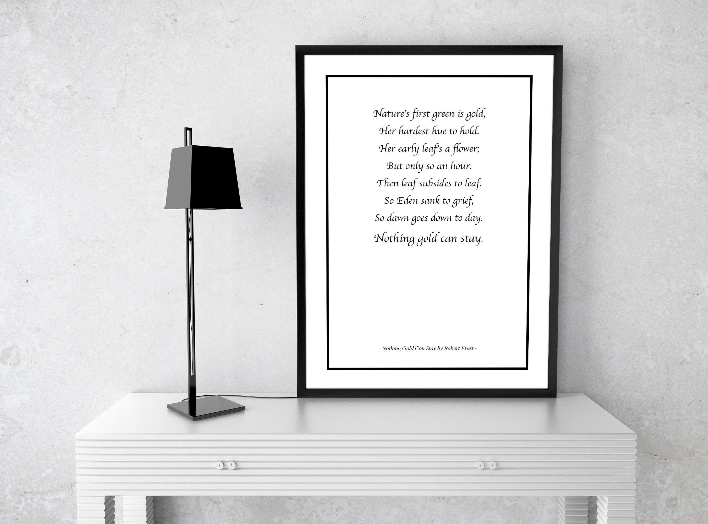 Printable Nothing Gold Can Stay by Robert Frost - Etsy