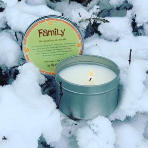 Handmade American soy wax candle infused with essential oils