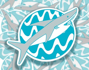 Shark Sticker, sea sticker, fish sticker
