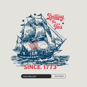 Spilling The Tea Since 1773 PNG SVG, Spilling the Tea,,Usa Patriotic Tee,4th of July Party,Trendy Usa Vintage Patriotic America PNG