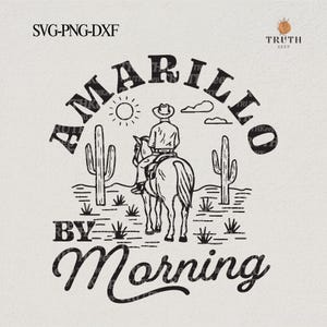 Marillo By Morning SVG PNG, Western,Country svg,Desert Png, Retro Png,Vintage,Howdy png,Sublimation Png Dtf,file SVG per Cricut,Dxf