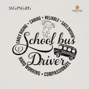 School Bus Driver SVG: Back To School Gift (PNG, JPG)