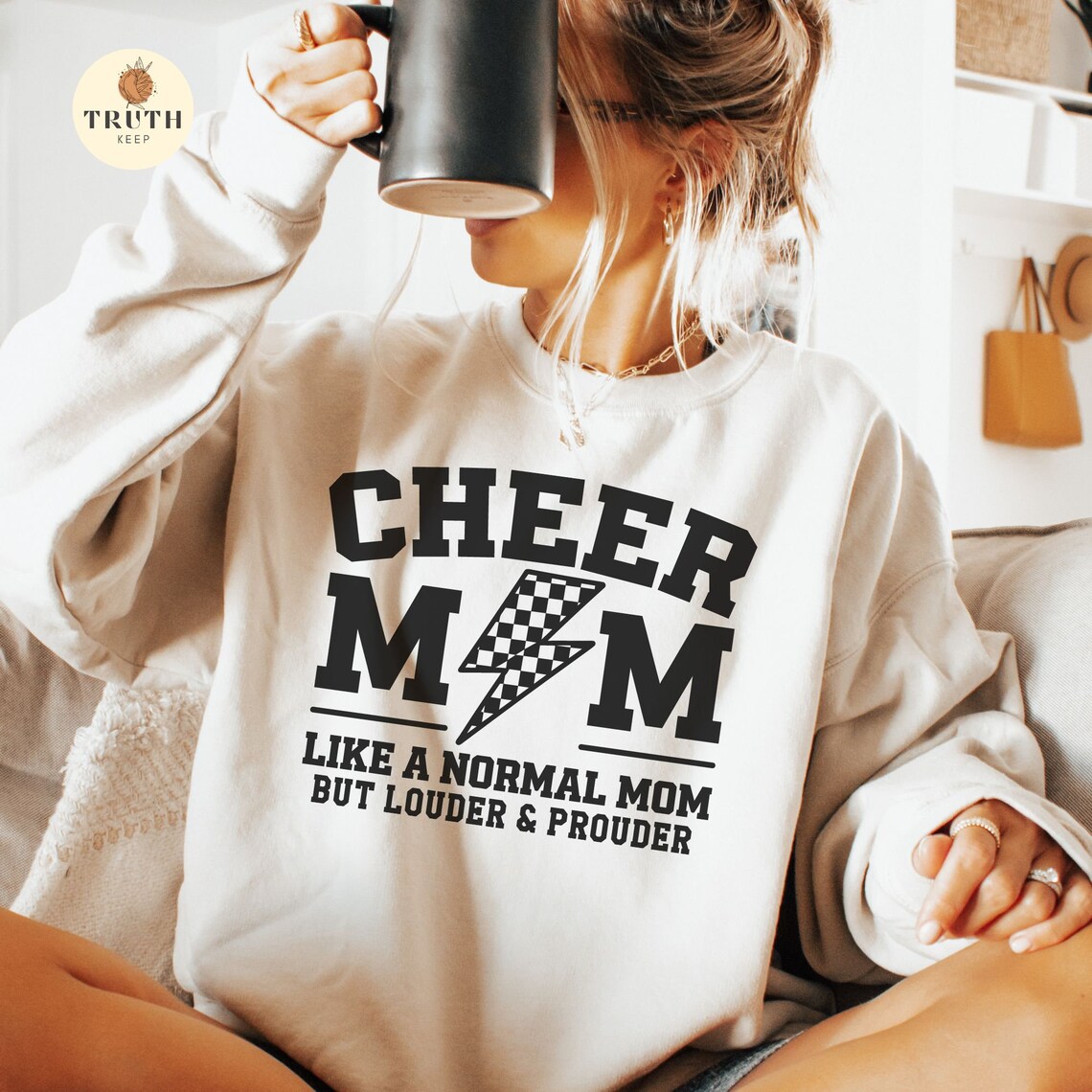 Cheer Mom SVG Png,cheer Mom Like a Normal Mom but Louder & Prouder ...