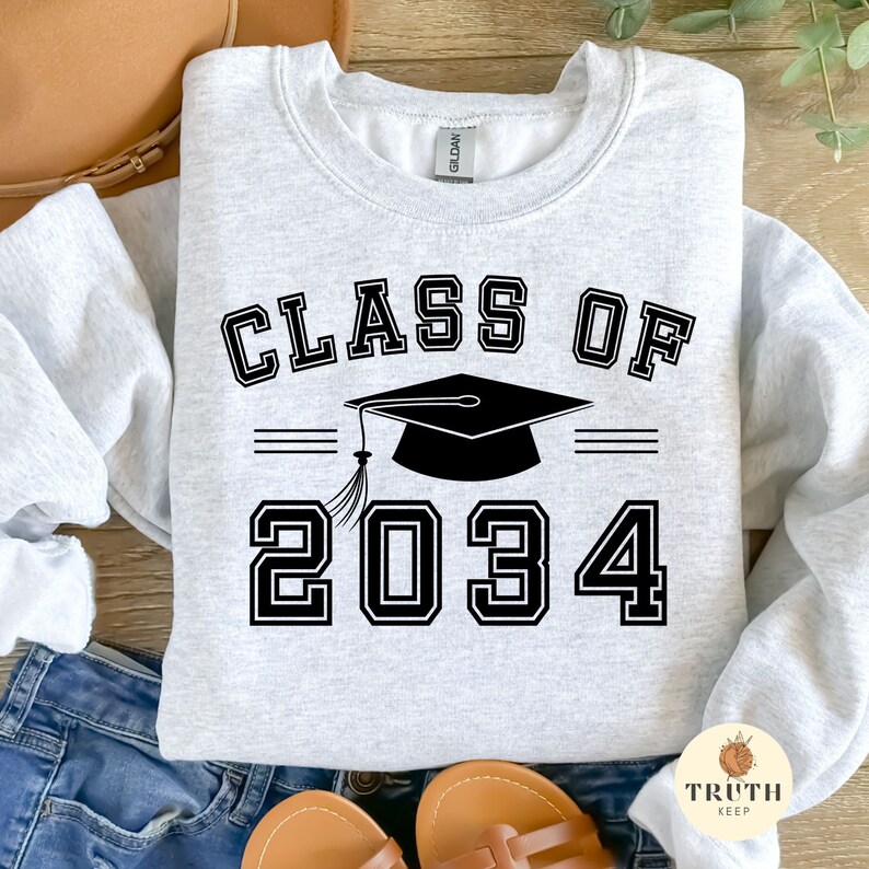 Class of 2034,svg Png,kindergarten Pre-k Grow With Me Graduation T ...