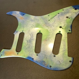 Custom pickguard for strat style guitars
