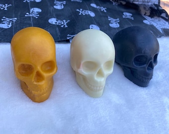 Large spooky skull soaps for shower bath or hands - fun and a great gift