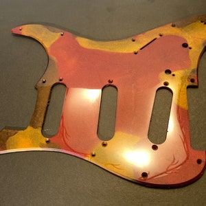 Custom pickguard for strat style guitars
