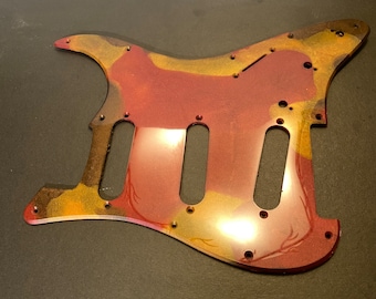 Custom pickguard for strat style guitars