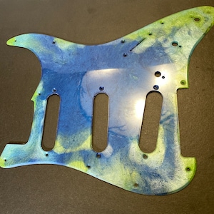 Custom pickguard for strat style guitars