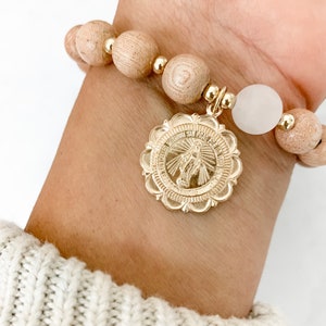 BESTSELLER: Single Rose Quartz Rosary Bracelet