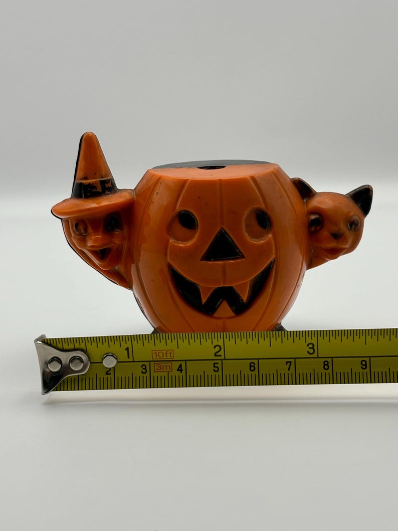Vintage Halloween 1950s Hard Plastic Candy Container. Rosbro - Etsy