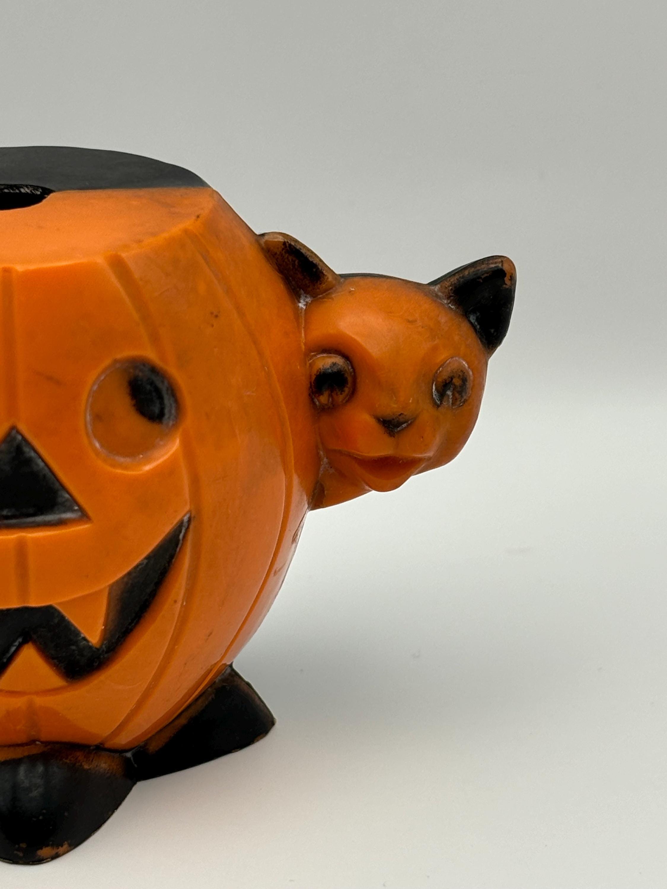 Vintage Halloween 1950s Hard Plastic Candy Container. Rosbro - Etsy