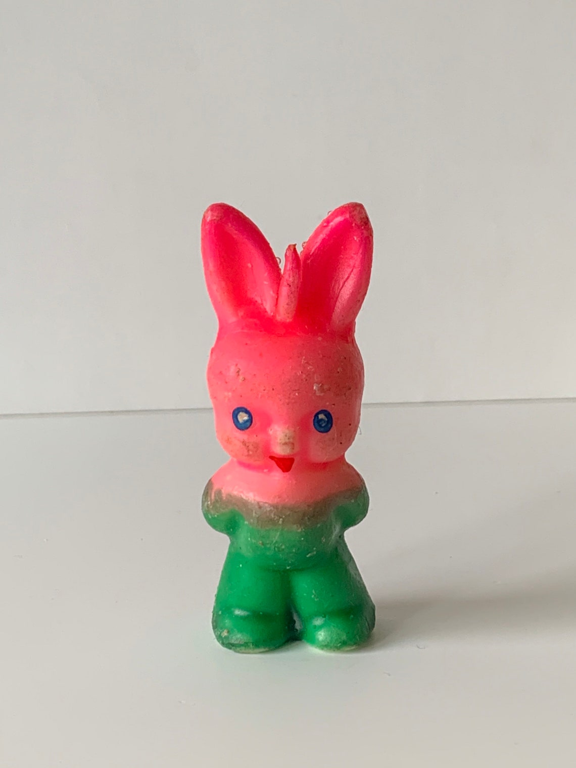 1950s Vintage Easter Gurley Candle Teeny Tiny Pink Bunny Etsy