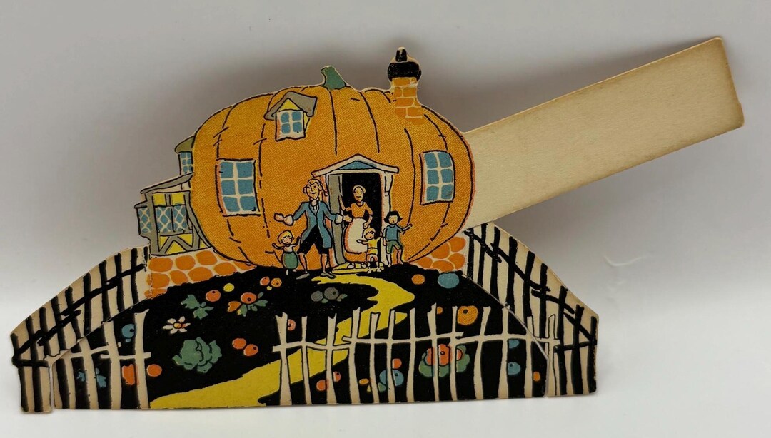 Vintage Halloween 1920s Place Card. Made by Buzza - Etsy