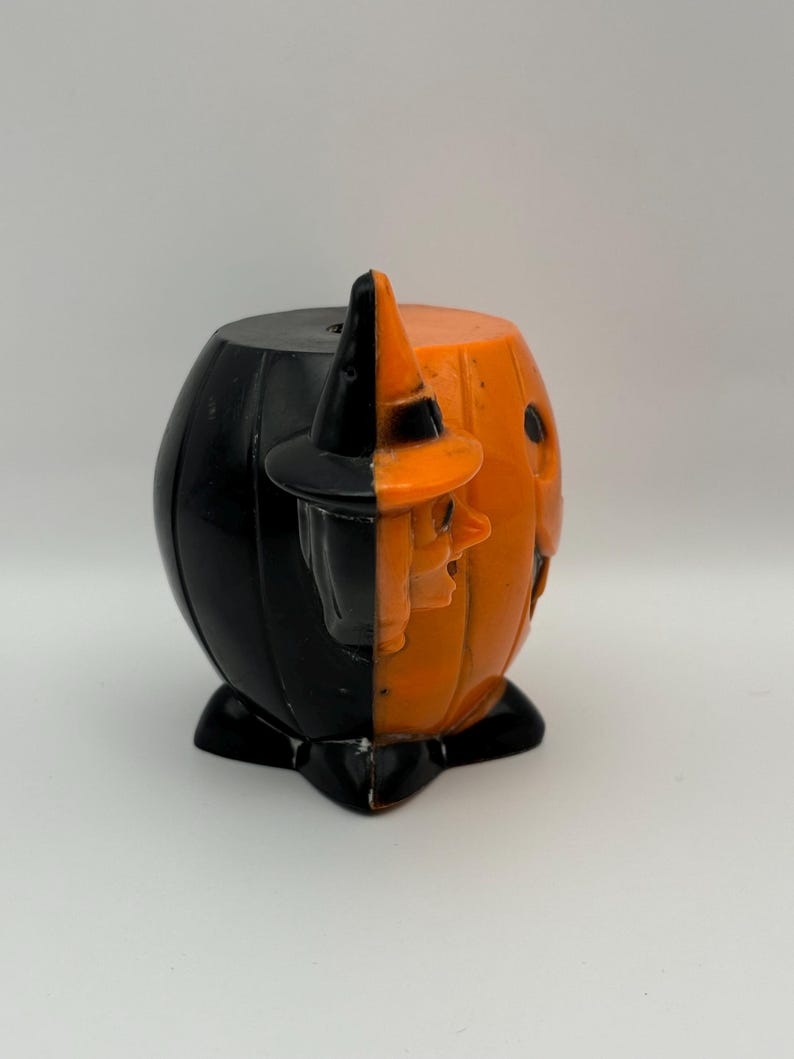 Vintage Halloween 1950s Hard Plastic Candy Container. Rosbro - Etsy