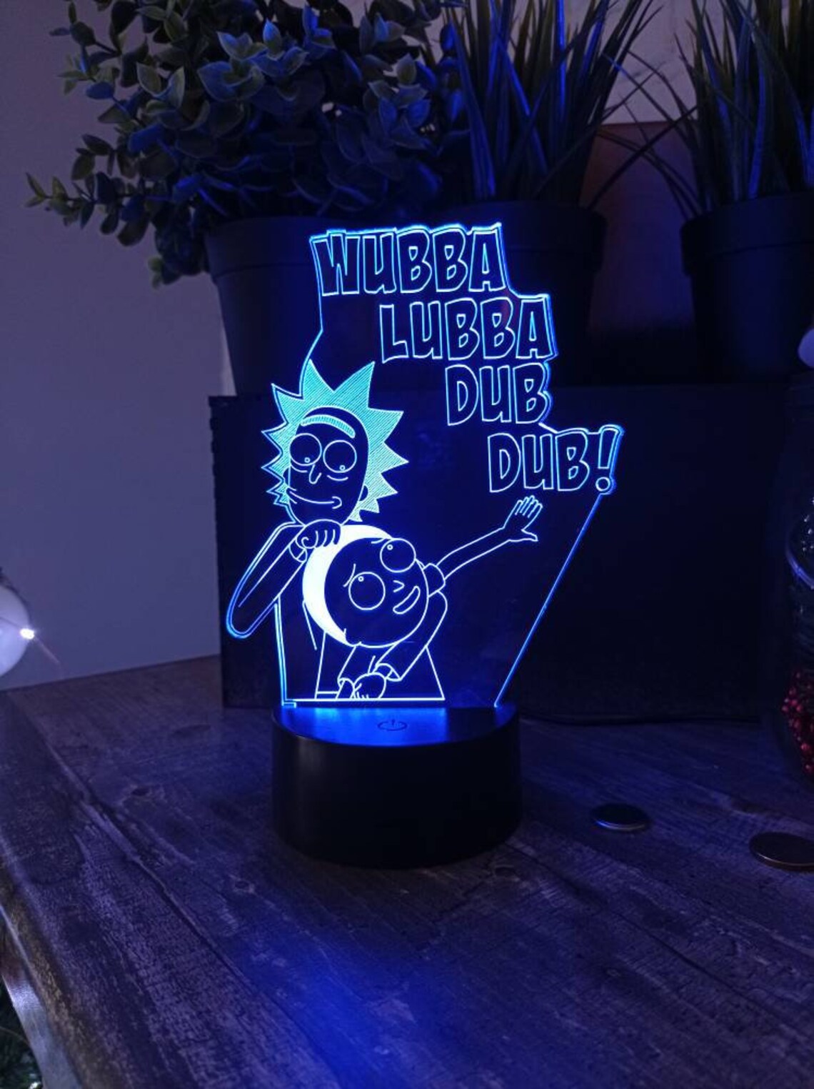 Rick Sanchez Led 3d lamp Rick and Morty home comfort gift Etsy