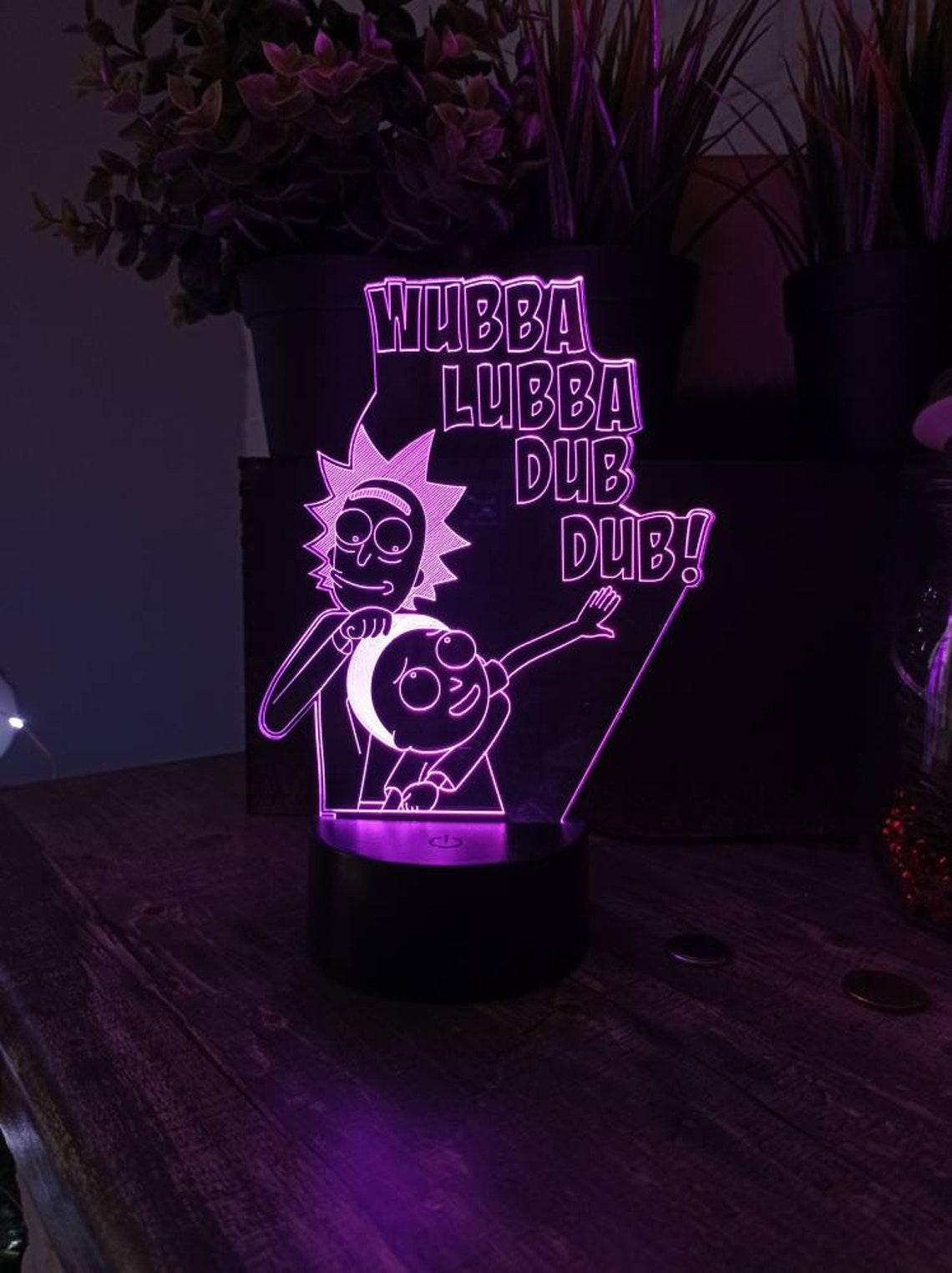Rick Sanchez Led 3d lamp Rick and Morty home comfort gift Etsy
