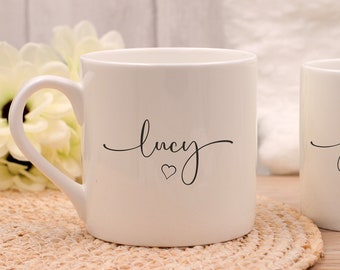 Personalised Bone China Mugs - Fine China - Dishwasher Safe
