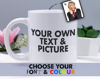 Personalized Photo Mug: Custom Image Gift, Large/Jumbo Sizes