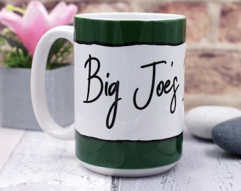 Large Personalised Mug ~ Different Colour & Font Choices ~ 15oz Size ~ Name Personalisation ~ Gift Idea ~ Tea Mug ~ Coffee Cup