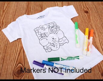 Coloring T Shirt Etsy
