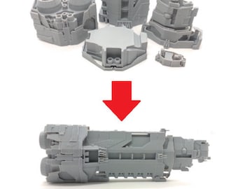 Säule der Herbst Halcyon-Klasse - 1", 3", 6" oder 12" Modell - Custom & Fan-made Cruiser Fleet Battles Schiff Rumpf Miniatur MiniWaage