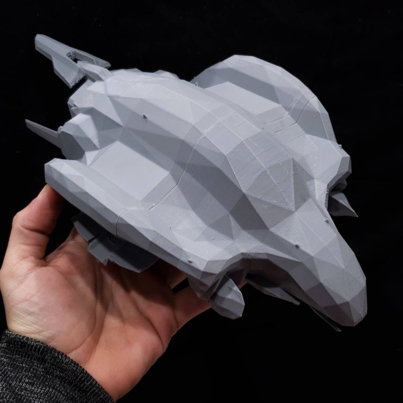 Phantom - 9" or 12" Model - Custom Spaceship Sci-fi Model Kit Space ...