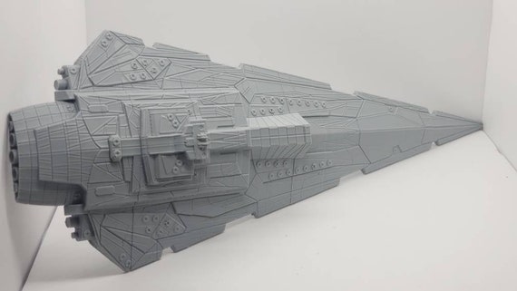 Armada Bellator Class Dreadnought Star Destroyer Ship Star Wars 38cm 15in Model Miniature Empire Darth Vader Etsy