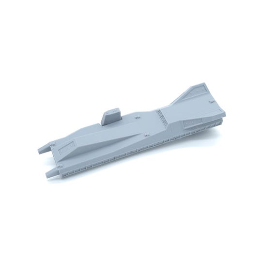 Nave Espacial Centurión De Wing Commander - Modelo 3D Personalizable En 1, 3, 6 O 12 Unidades (gris, PLA/resina)