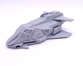 Federal Gunship - 1", 3", 6", 9" or 12 Model - Custom Spaceship Sci-fi Model Kit