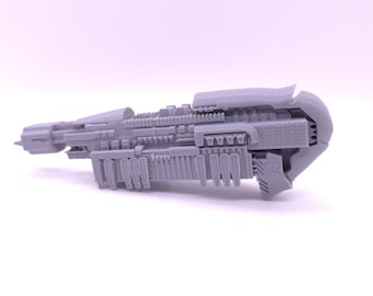 Dreadnaught - Modelo de 1", 3", 6" o 12" - Kit personalizado de modelo de ciencia ficción de nave espacial