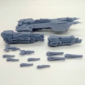 Ship Fleet - 1:20000 Scale - Resin - Custom & Fan-made - Phoenix, Valiant, Autumn, Stridents, Forward Dawn, Grafton Fleet Battles Miniature