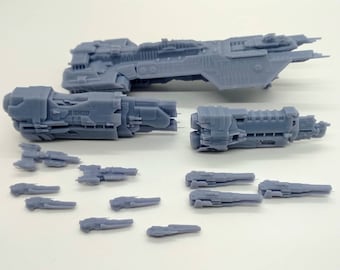 Schiffs-Flotte - 1:20000 - Resin - Custom & Fan-made - Phoenix, Valiant, Herbst, Stridents, Forward Dawn, Grafton Fleet Battles Miniature