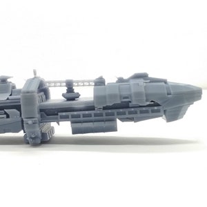 Rodger Young Corvette Ship - 1&quot;, 3&quot;, 6&quot; or 12&quot; Resin Model - Custom Starship Troopers Fleet Battles Transport Space Ship Miniature Scale