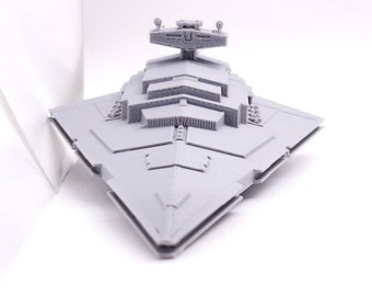 Imperial I-class - 1&quot;, 3&quot;, 6&quot; or 12&quot; Model Kit Custom - Navy Star Destroyer Galactic Republic Clone Transport Ship Wars