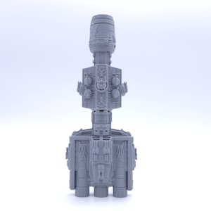 DP20 Gunship - 1&quot;, 3&quot;, 6&quot; or 12&quot; Model - Custom Spaceship Sci-fi Model Kit Space Ship