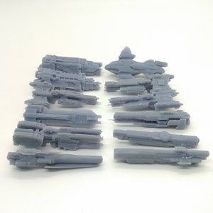 Lot of 12 - Custom 2&quot; Miniatures - Custom & Fan-made - Forward Unto Dawn, Pelican, Valiant, Redline, Paris, Infinity - Fleet Battles Ship