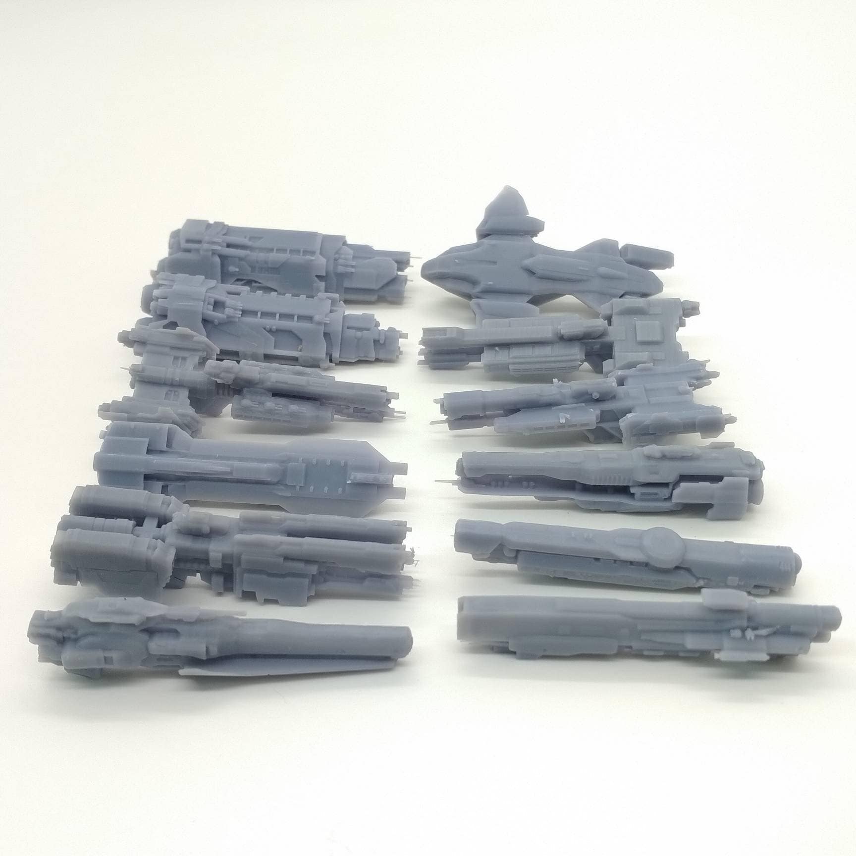 Lot Of 12 - Custom 2" Miniatures & Fan-Made Forward Unto Dawn, Pelican, Valiant, Redline, Paris, Infinity Fleet Battles Ship
